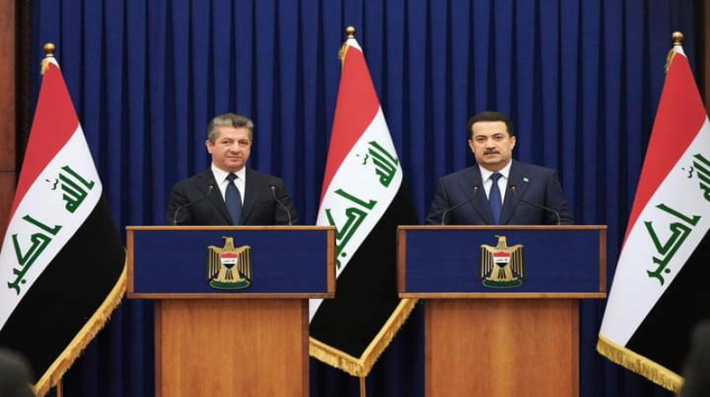 رئيس حكومة إقليم كردستان يعلن عن عهد جديد مع بغداد ويشيد بدور  السوداني والبرزاني في تقريب وجهات النظر
